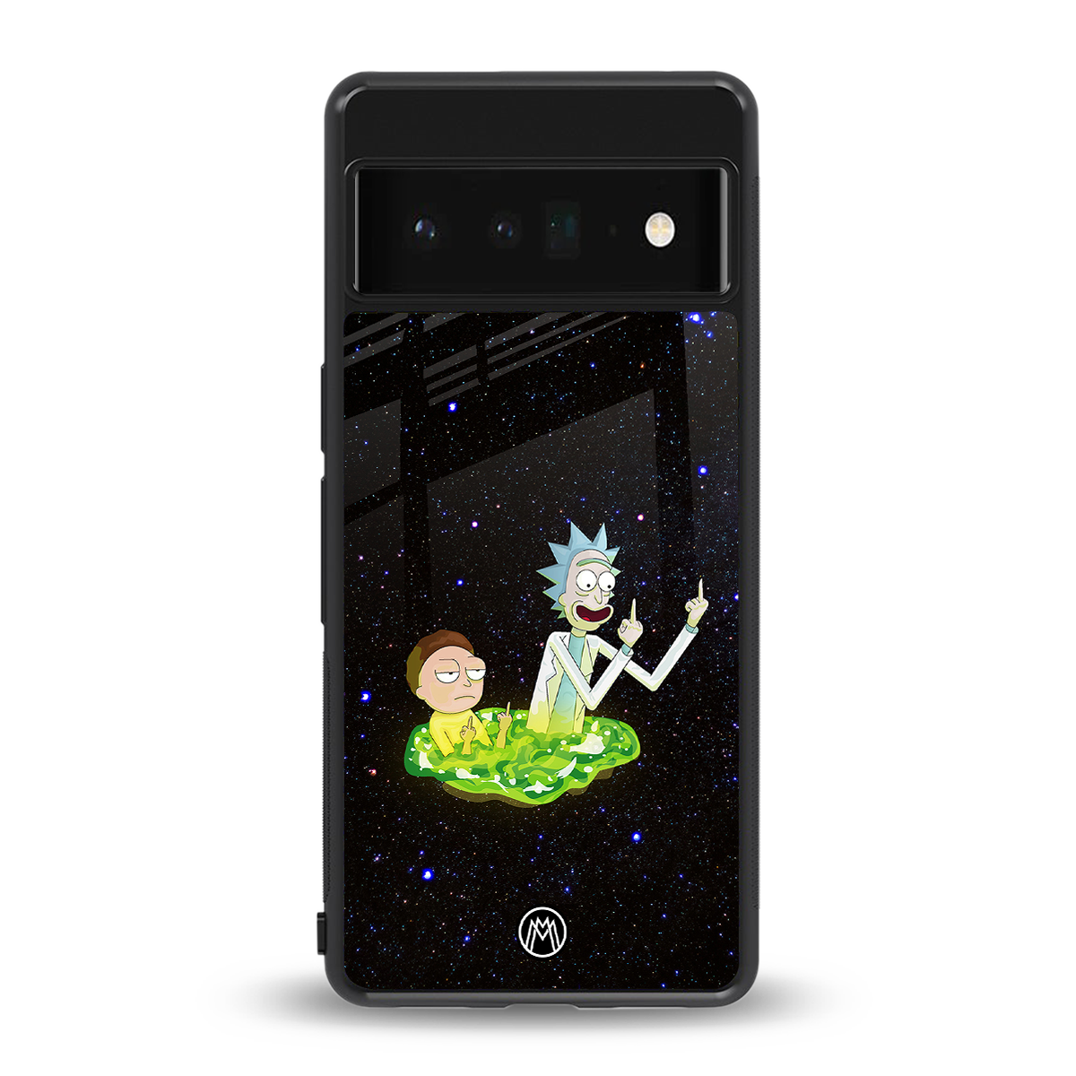 rick and morty fo aesthetic back phone cover | glass case for google pixel 6 pro