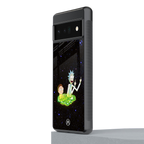 rick and morty fo aesthetic back phone cover | glass case for google pixel 6 pro
