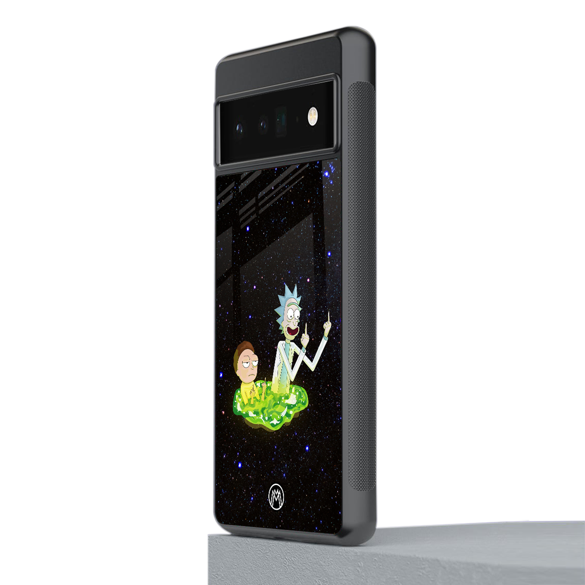 rick and morty fo aesthetic back phone cover | glass case for google pixel 6 pro