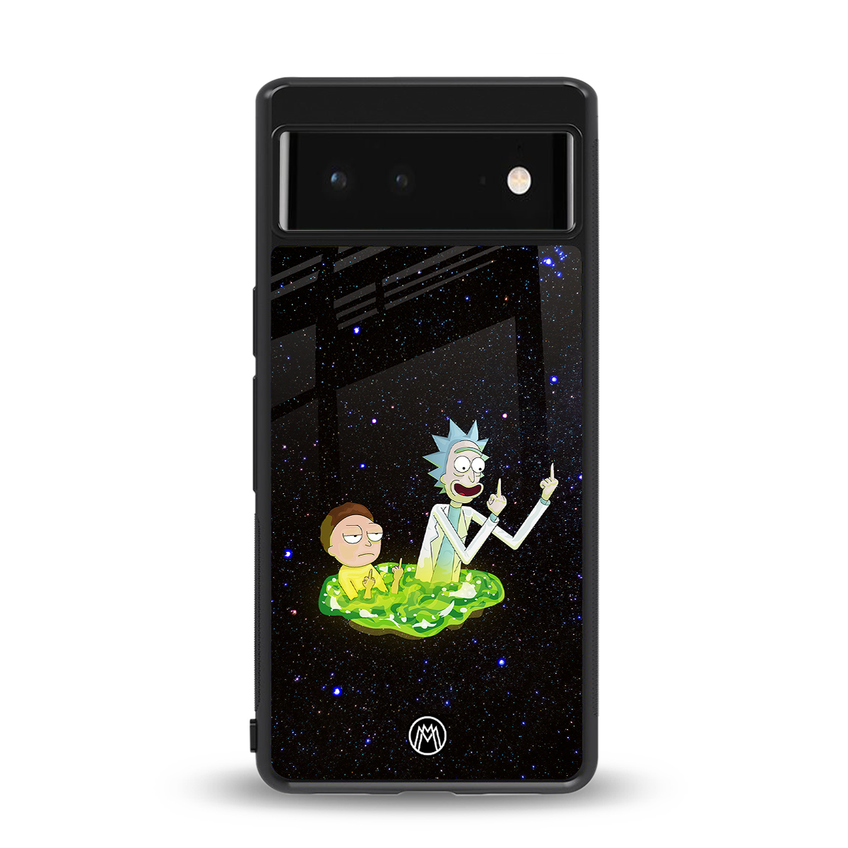 rick and morty fo aesthetic back phone cover | glass case for google pixel 6