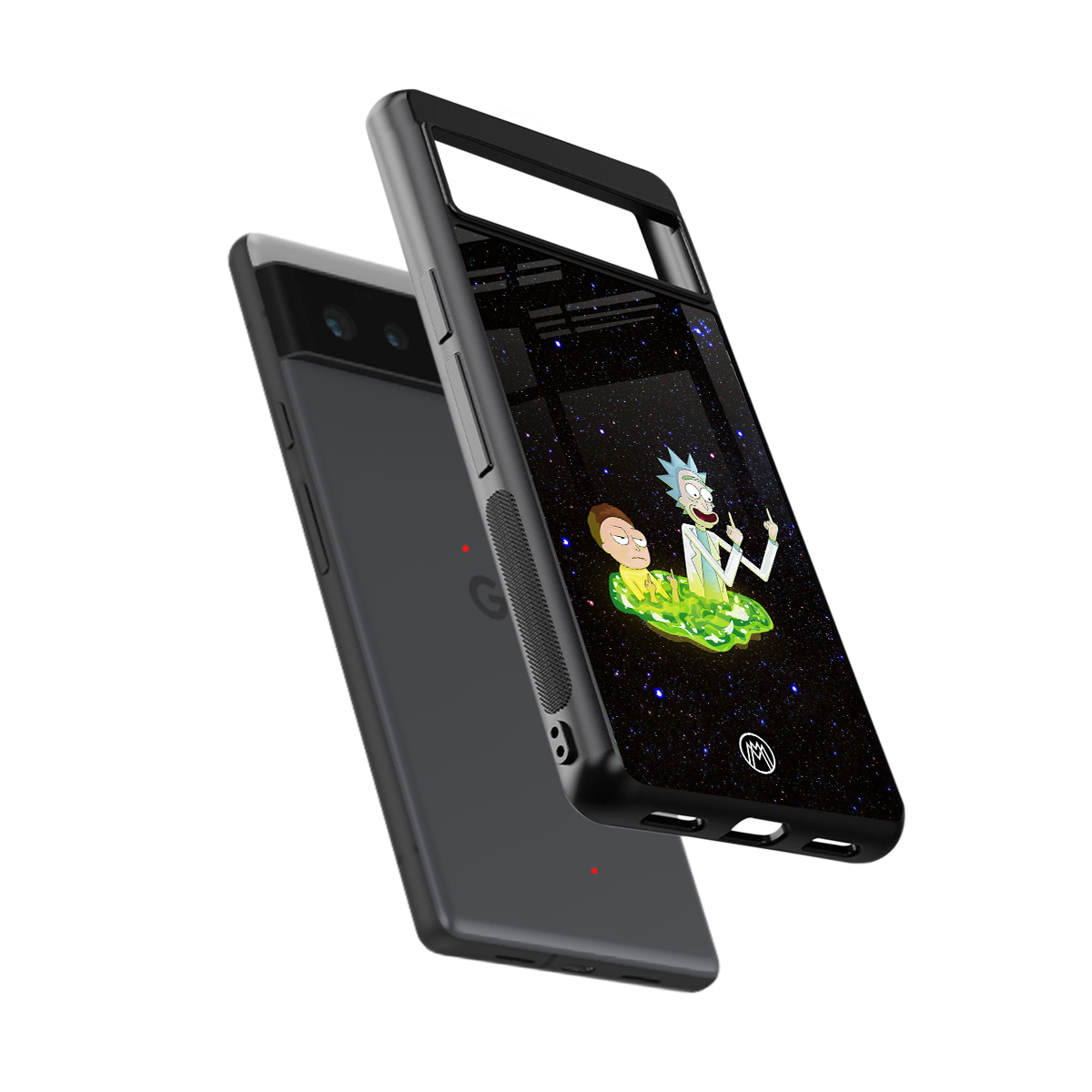 rick and morty fo aesthetic back phone cover | glass case for google pixel 6