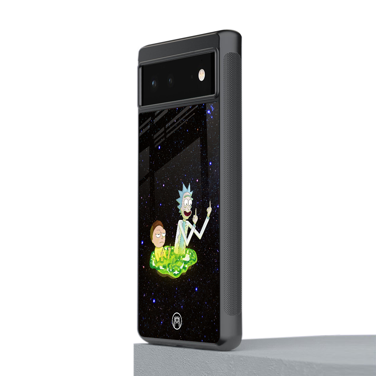 rick and morty fo aesthetic back phone cover | glass case for google pixel 6