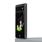 rick and morty fo aesthetic back phone cover | glass case for Google Pixel 6A