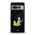 rick and morty fo aesthetic back phone cover | glass case for google pixel 7 pro