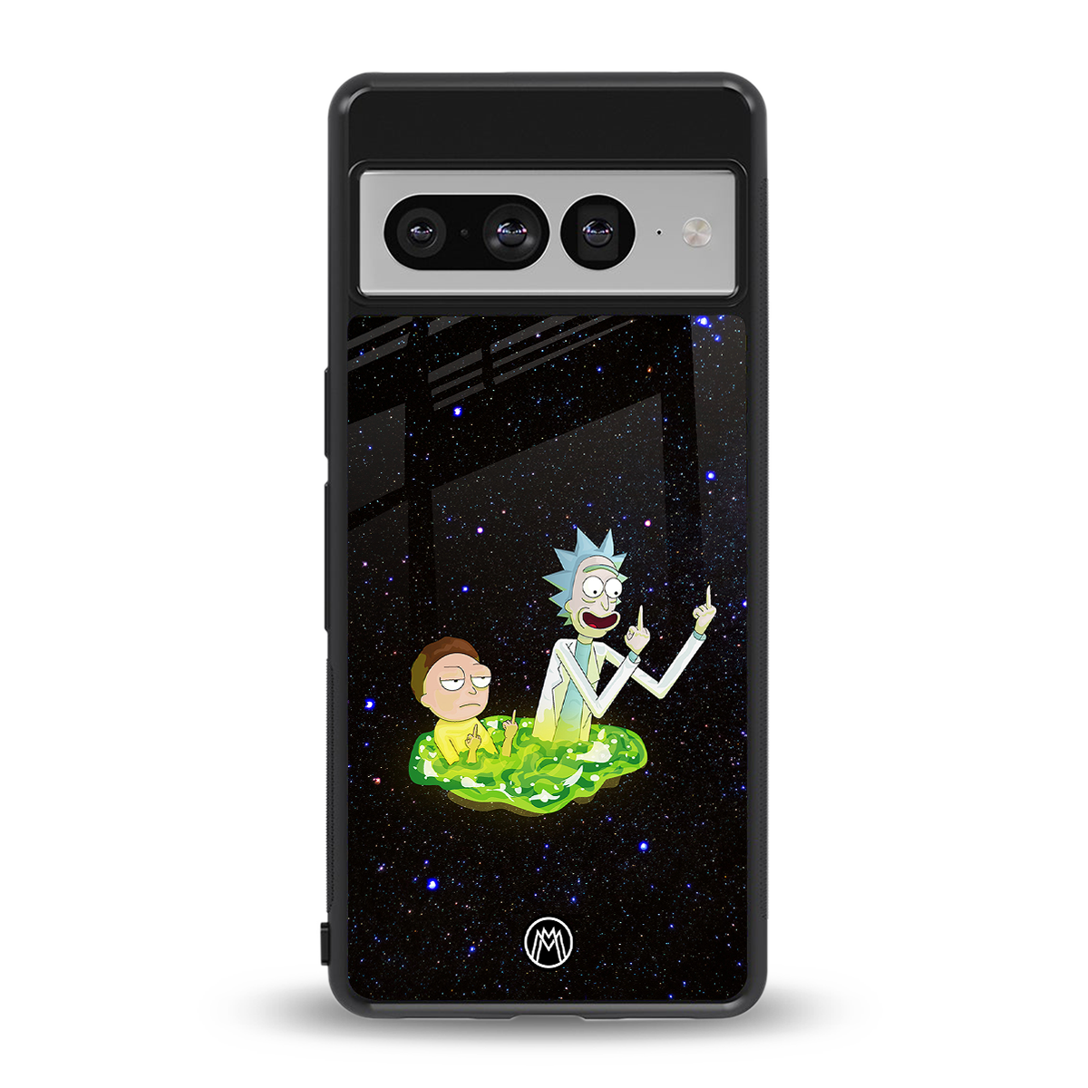 rick and morty fo aesthetic back phone cover | glass case for google pixel 7 pro