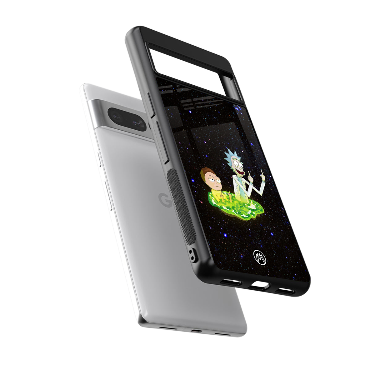 rick and morty fo aesthetic back phone cover | glass case for google pixel 7 pro