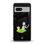 rick and morty fo aesthetic back phone cover | glass case for Google Pixel 7