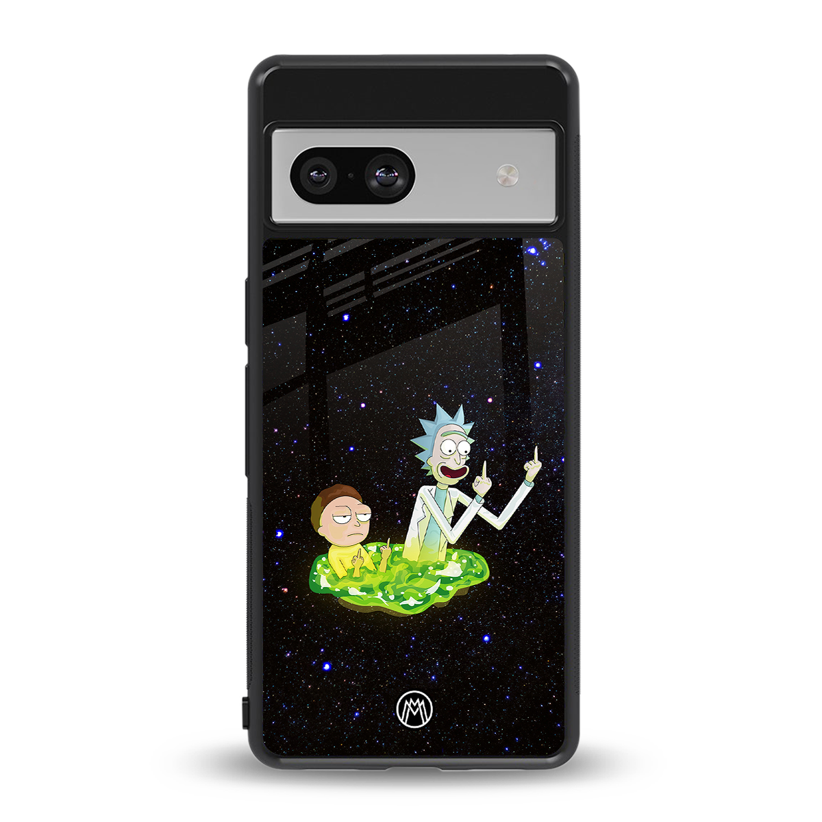 rick and morty fo aesthetic back phone cover | glass case for Google Pixel 7
