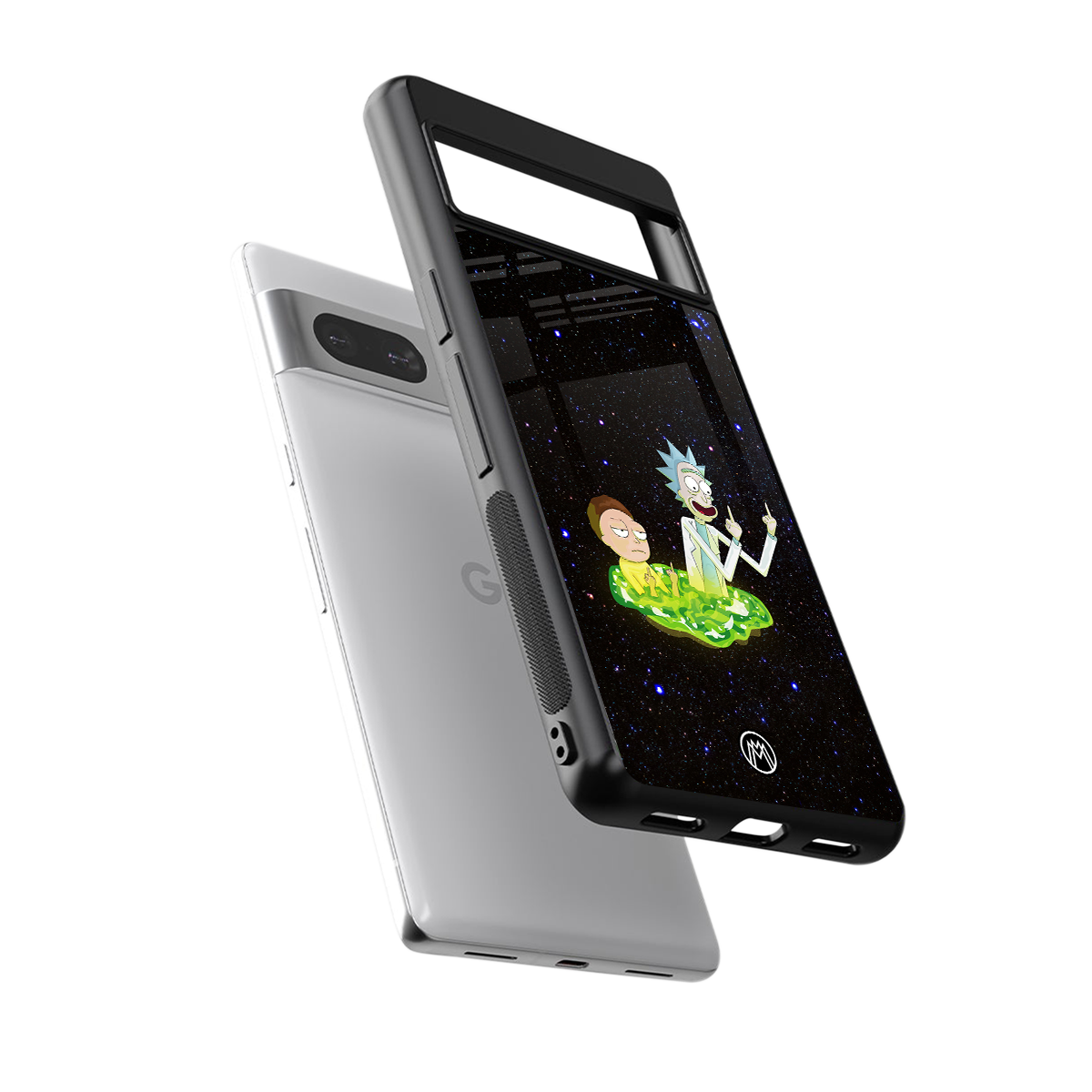 rick and morty fo aesthetic back phone cover | glass case for Google Pixel 7