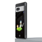 rick and morty fo aesthetic back phone cover | glass case for Google Pixel 7