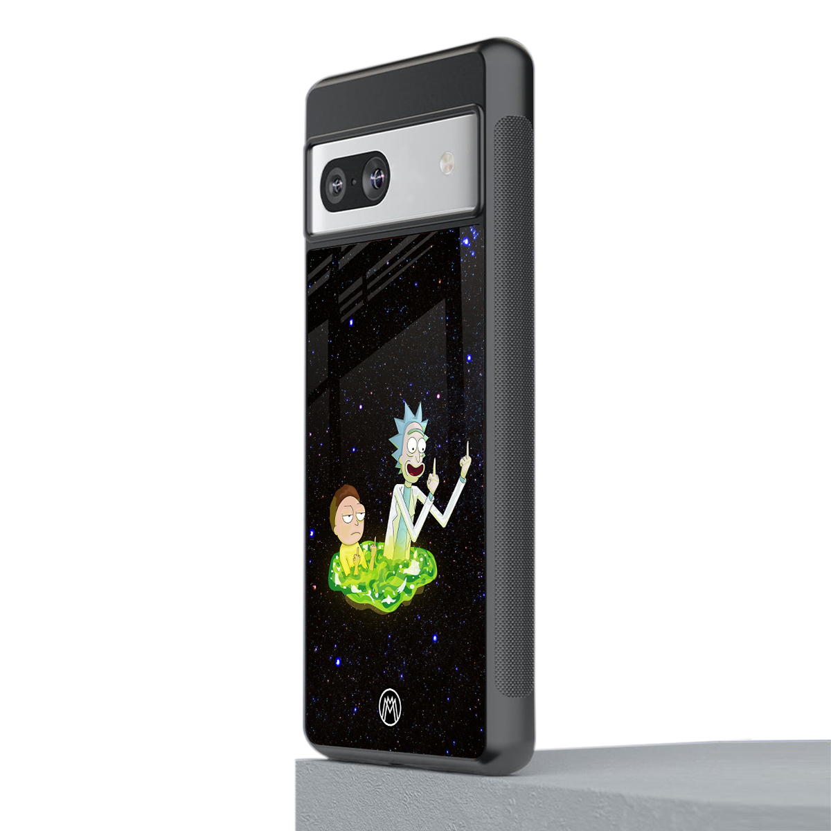 rick and morty fo aesthetic back phone cover | glass case for Google Pixel 7