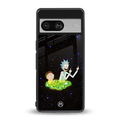 rick and morty fo aesthetic back phone cover | glass case for Google Pixel 8