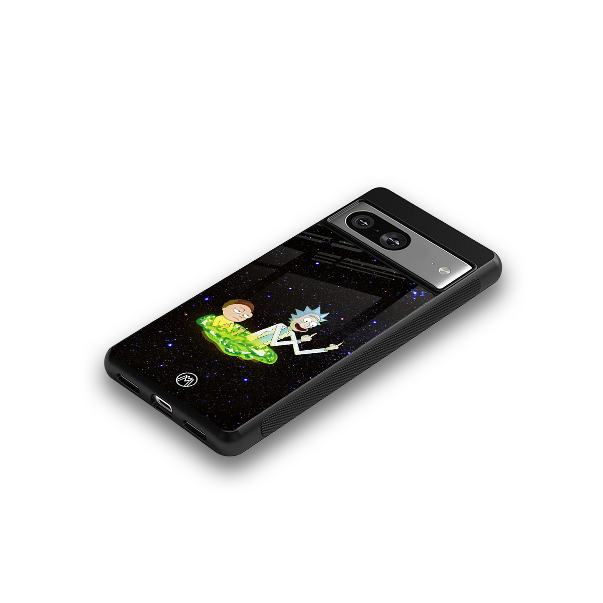 rick and morty fo aesthetic back phone cover | glass case for Google Pixel 8