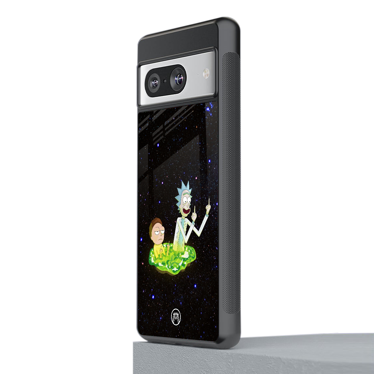 rick and morty fo aesthetic back phone cover | glass case for Google Pixel 8