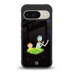 rick and morty fo aesthetic back phone cover | glass case for google pixel 9