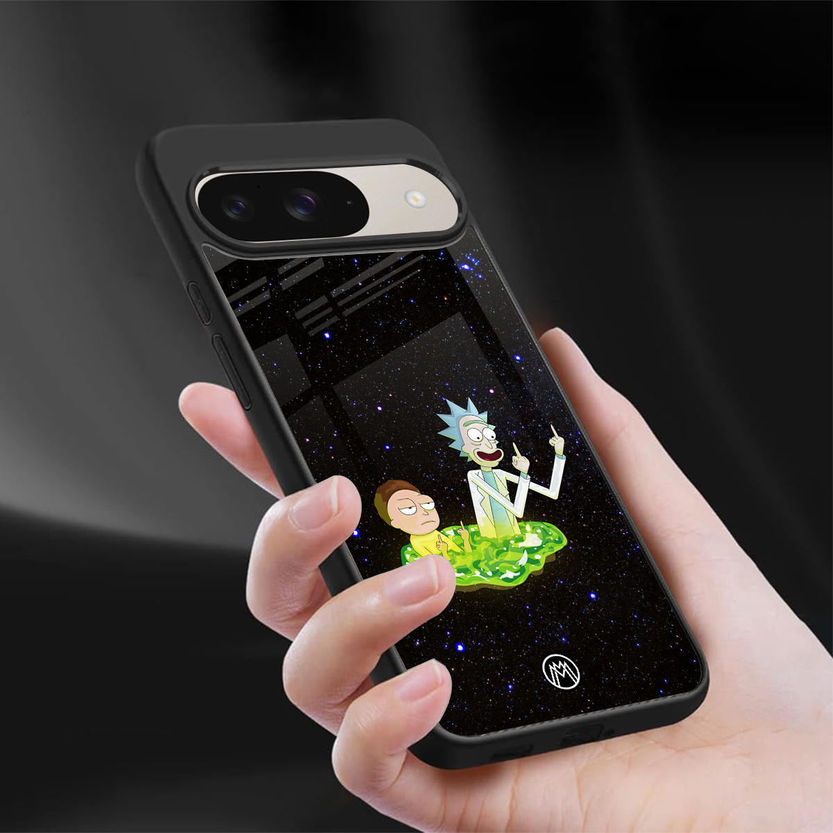 rick and morty fo aesthetic back phone cover | glass case for google pixel 9
