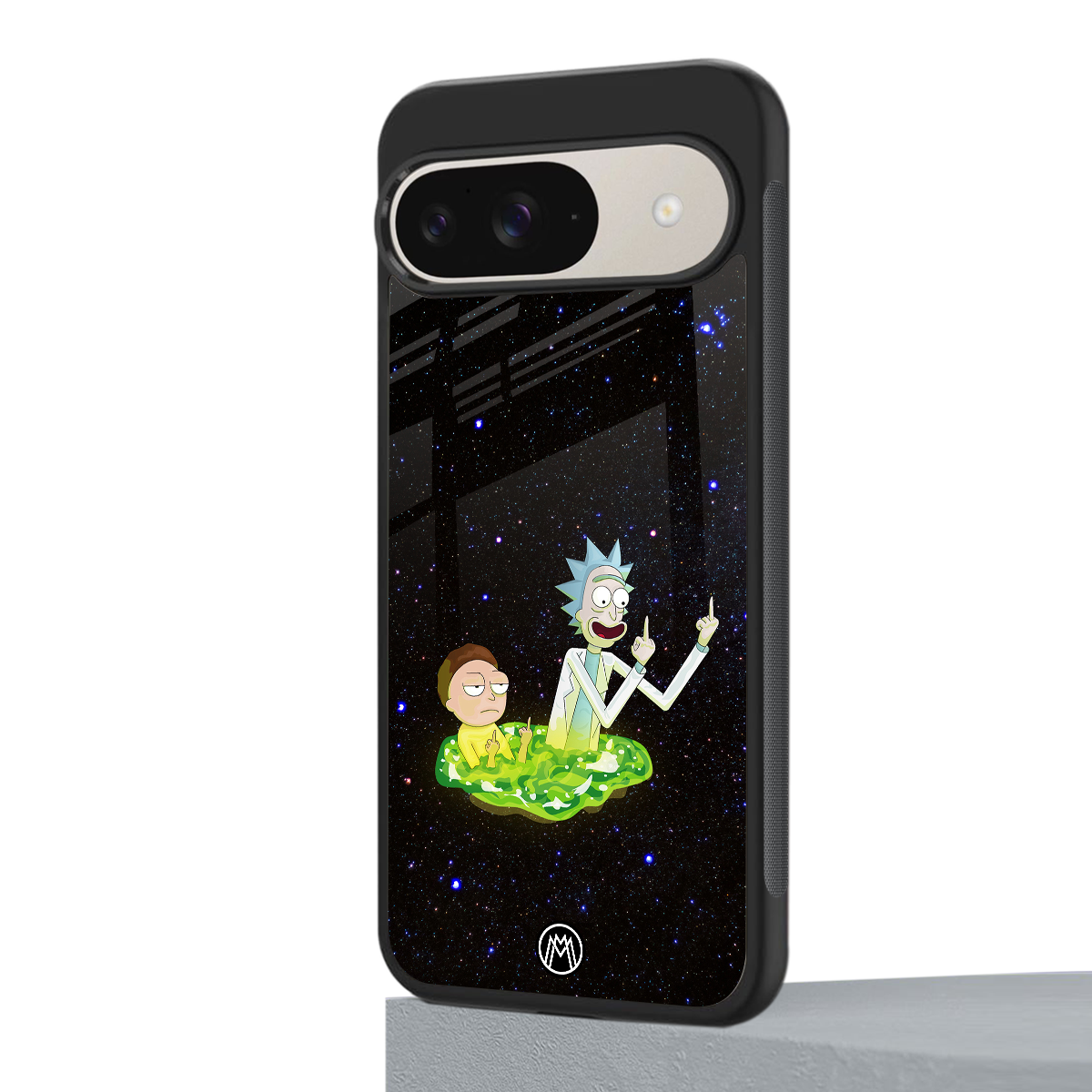 rick and morty fo aesthetic back phone cover | glass case for google pixel 9