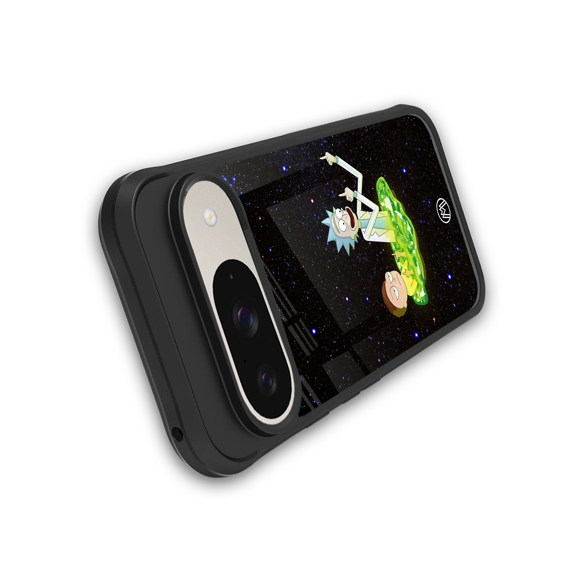 rick and morty fo aesthetic back phone cover | glass case for google pixel 9