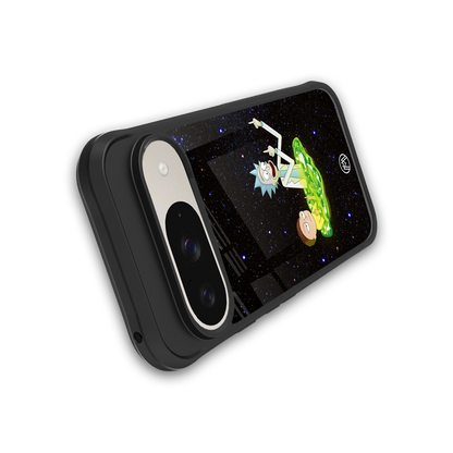 rick and morty fo aesthetic back phone cover | glass case for google pixel 9