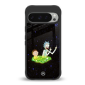 rick and morty fo aesthetic back phone cover | glass case for google pixel 9 pro