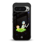 rick and morty fo aesthetic back phone cover | glass case for google pixel 9 pro