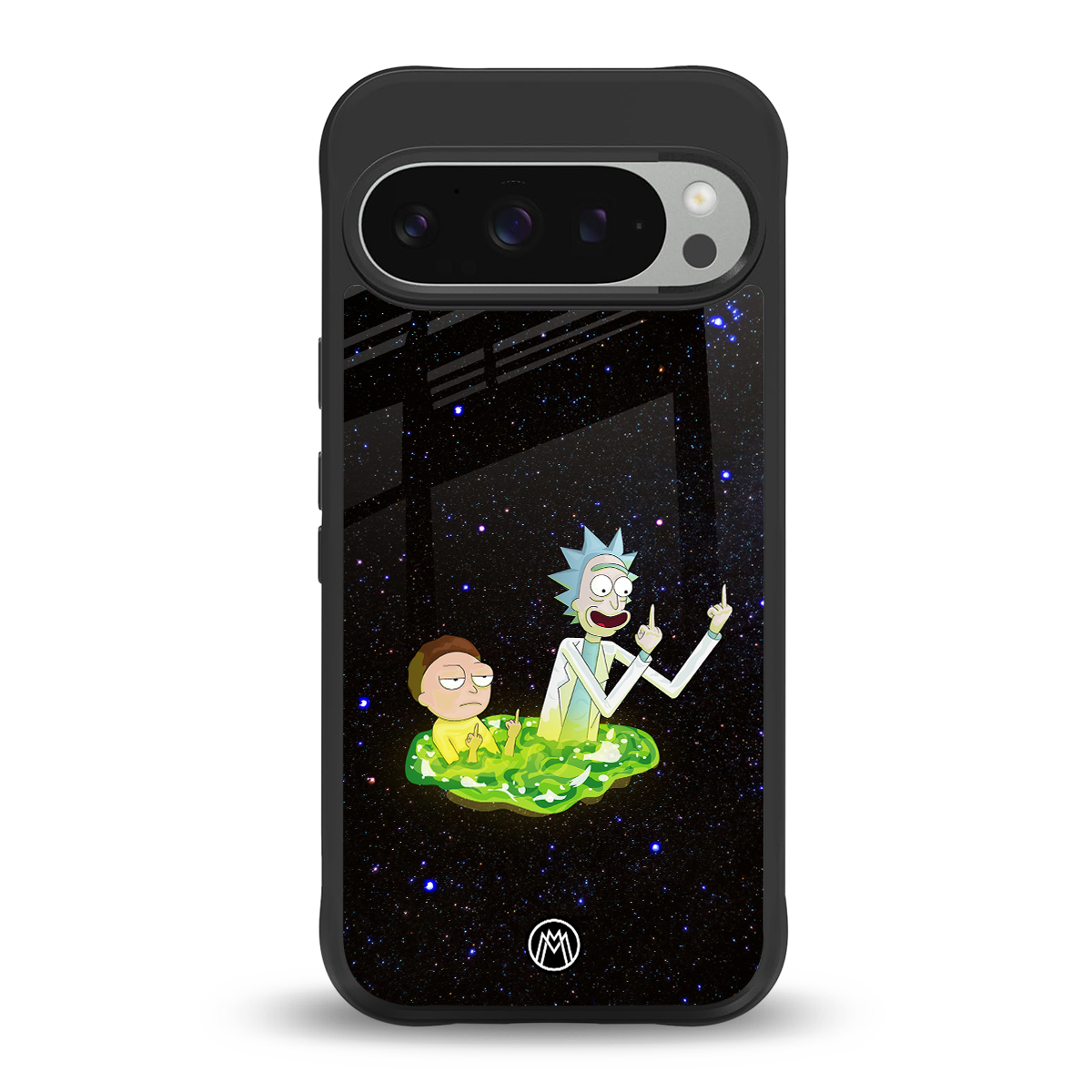 rick and morty fo aesthetic back phone cover | glass case for google pixel 9 pro xl
