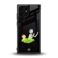 rick and morty fo aesthetic back phone cover | glass case for samsung galaxy s23 ultra