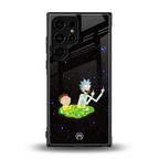 rick and morty fo aesthetic back phone cover | glass case for samsung galaxy s23 ultra