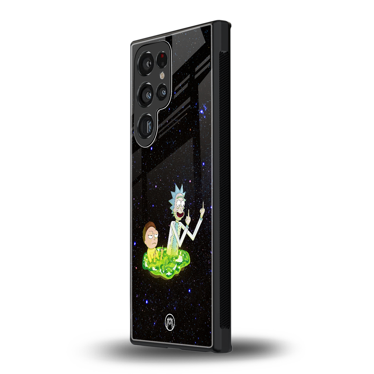rick and morty fo aesthetic back phone cover | glass case for samsung galaxy s24 ultra