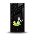 rick and morty fo aesthetic back phone cover | glass case for samsung galaxy s25 ultra