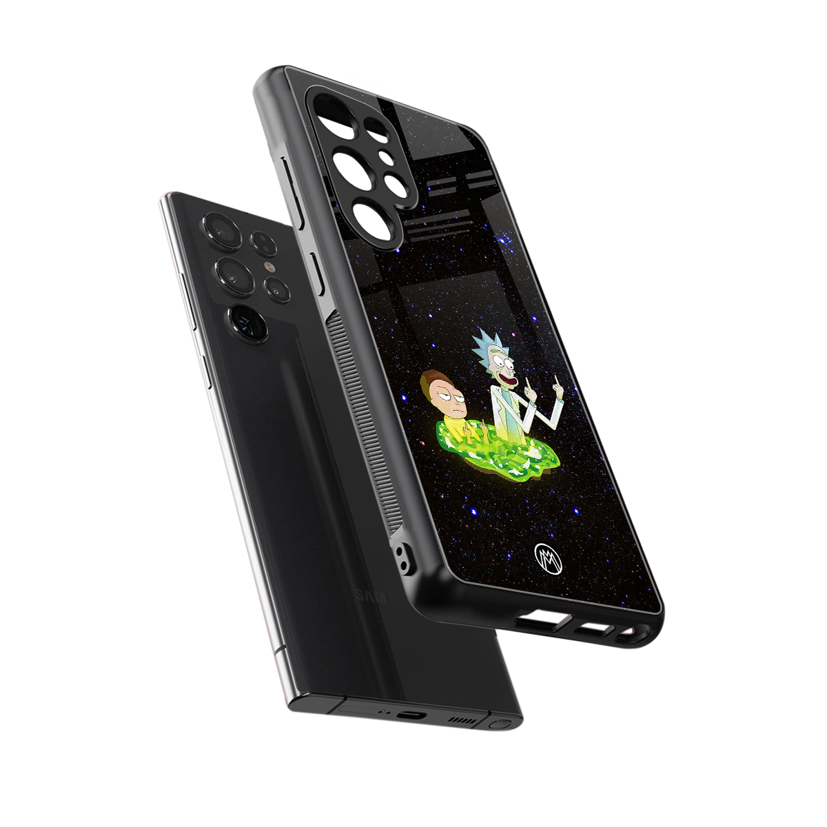 rick and morty fo aesthetic back phone cover | glass case for samsung galaxy s25 ultra