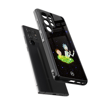 rick and morty fo aesthetic back phone cover | glass case for samsung galaxy s25 ultra