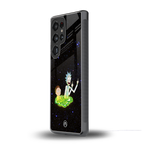 rick and morty fo aesthetic back phone cover | glass case for samsung galaxy s25 ultra