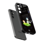 rick and morty fo aesthetic back phone cover | glass case for samsung galaxy s25 plus