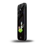 rick and morty fo aesthetic back phone cover | glass case for samsung galaxy s24 plus