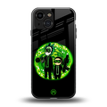 rick and morty schwifty back phone cover | glass case for iphone 13 mini