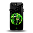 rick and morty schwifty back phone cover | glass case for iphone 13 mini