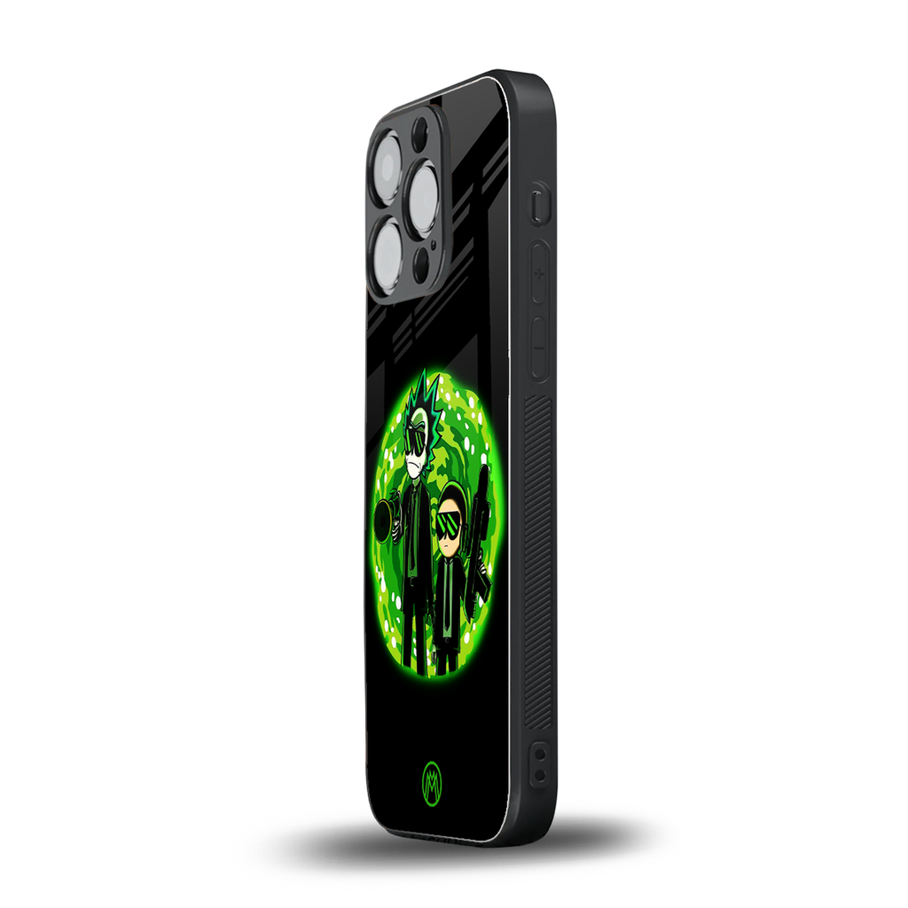 rick and morty schwifty back phone cover | glass case for iphone 13 pro