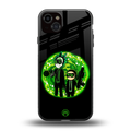 rick and morty schwifty back phone cover | glass case for iphone 15 plus