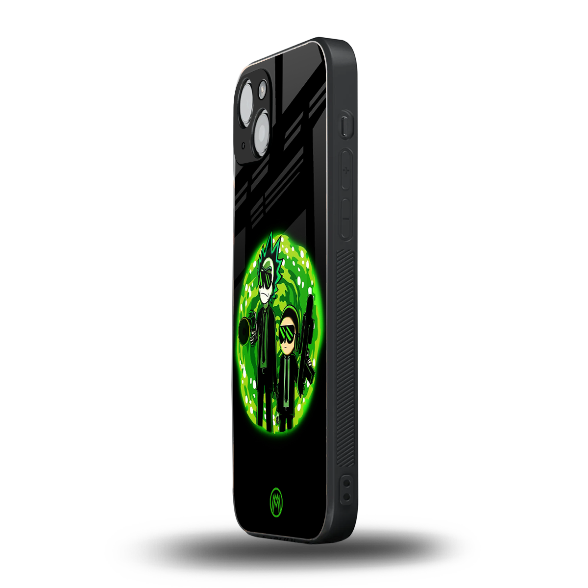 rick and morty schwifty back phone cover | glass case for iphone 14 plus