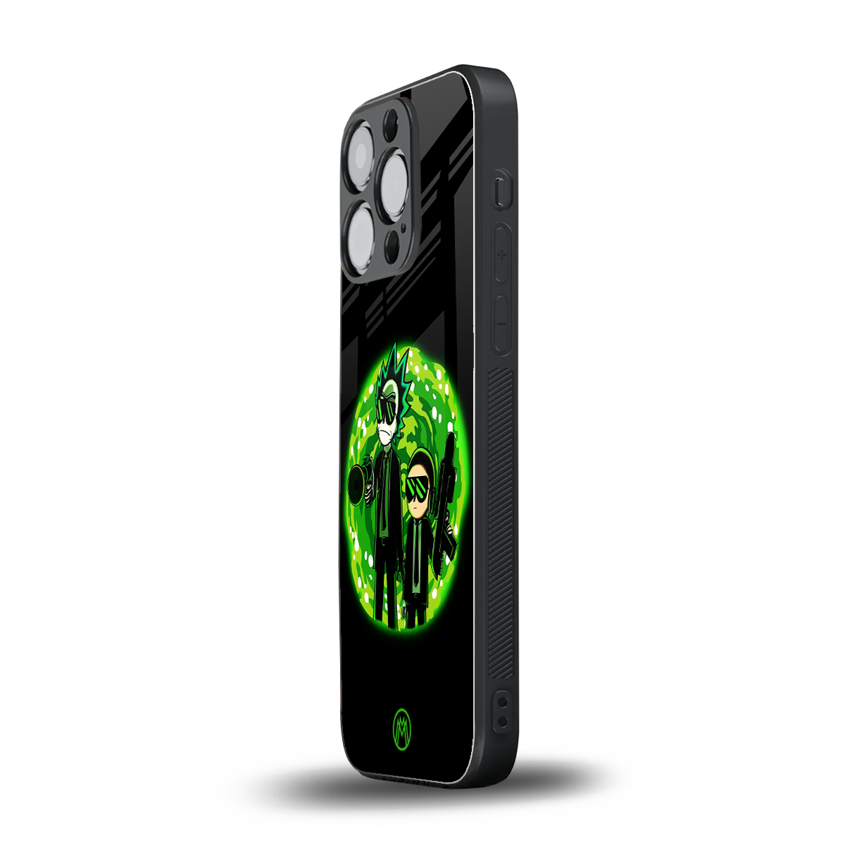 rick and morty schwifty back phone cover | glass case for iphone 15 pro