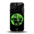 rick and morty schwifty back phone cover | glass case for iphone 15