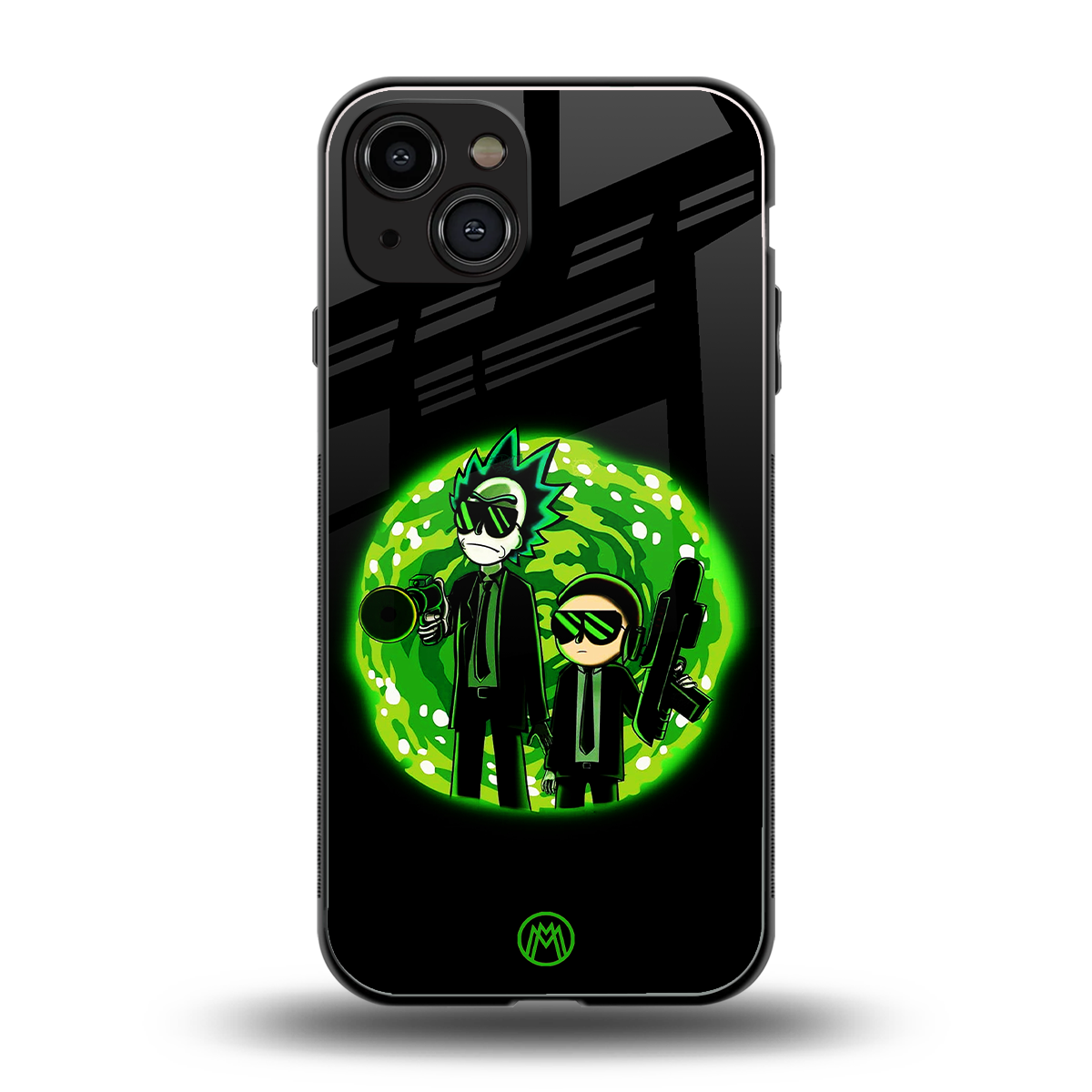 rick and morty schwifty back phone cover | glass case for iphone 15