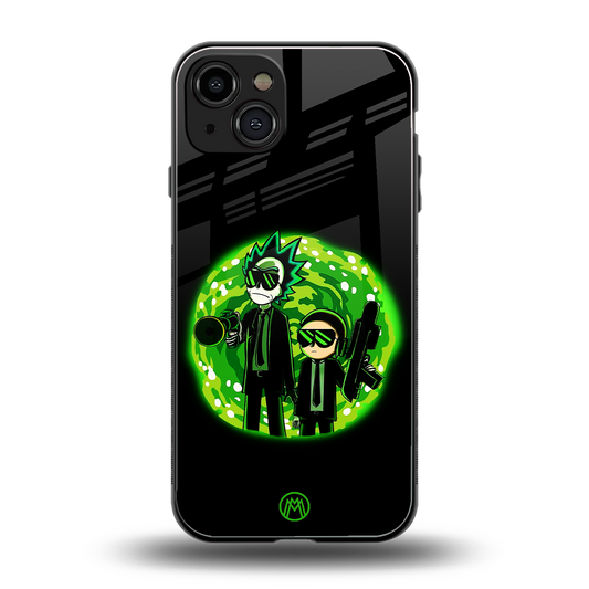 rick and morty schwifty back phone cover | glass case for iphone 15