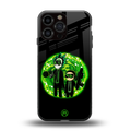rick and morty schwifty back phone cover | glass case for iphone 16 pro max