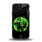 rick and morty schwifty back phone cover | glass case for iphone 16 pro max