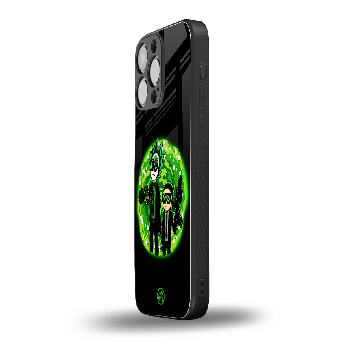 rick and morty schwifty back phone cover | glass case for iphone 16 pro max