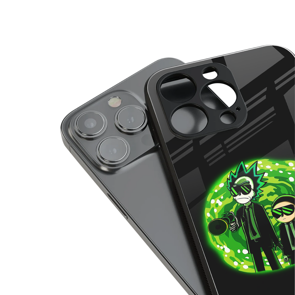 rick and morty schwifty back phone cover | glass case for iphone 13 pro