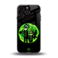 rick and morty schwifty back phone cover | glass case for iphone 16 pro