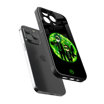 rick and morty schwifty back phone cover | glass case for iphone 16 pro